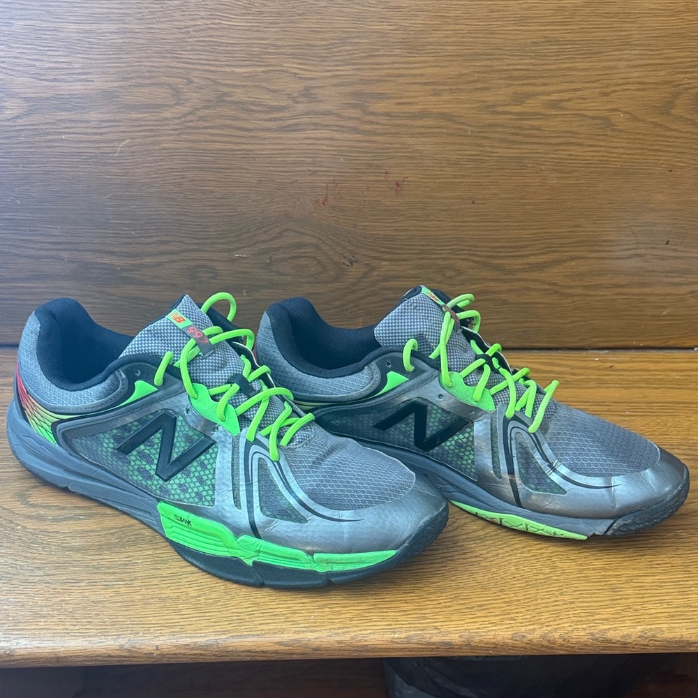New Balance 997 Gray and Neon Green Athletic Shoes Men’s 13